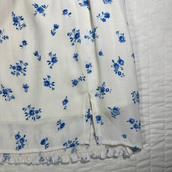 Skylar + Madison white floral smocked mini dress - Picture 7 of 11